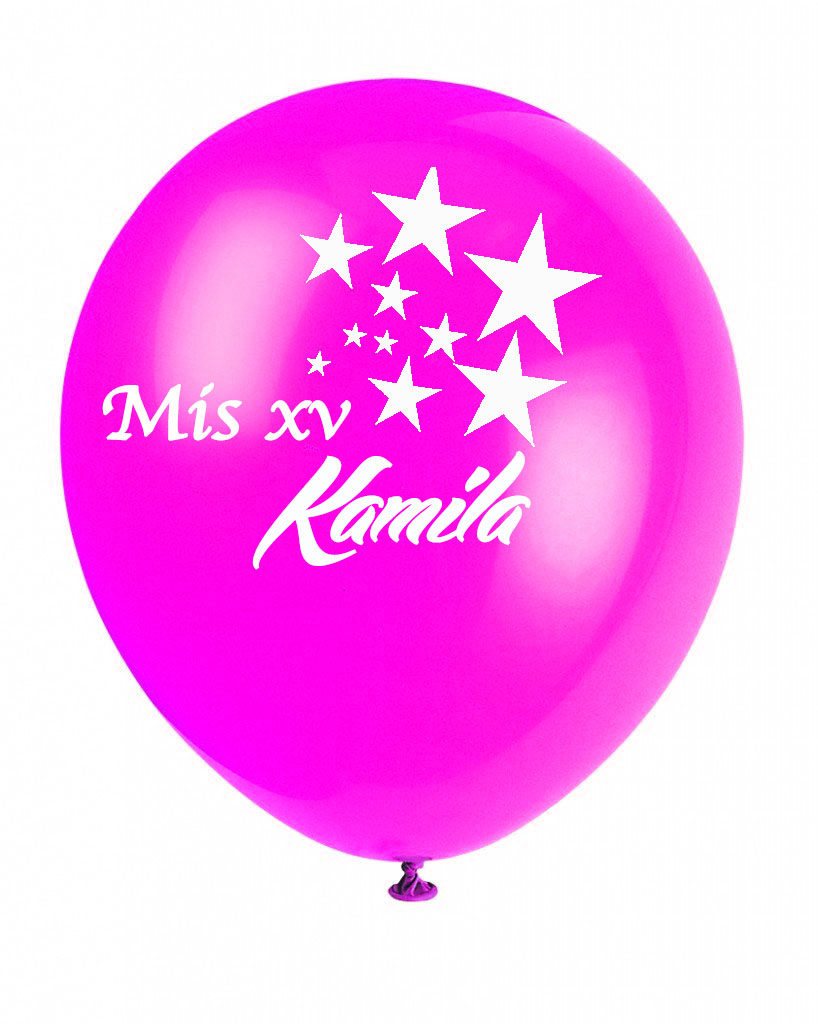 Logotipo impreso personalizado Globos o globos con nombre comercial 11  pulgadas (rosa bebé)